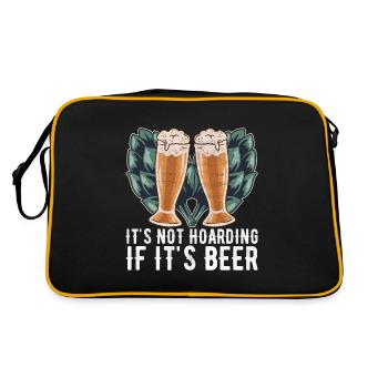 Beer Brewer Beer Brewing - Retro Bag - black/gold - Back