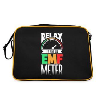 Es ist nur in EMF meter - Geisterjäger - Retro Tasche - Schwarz/Gold - Hinten