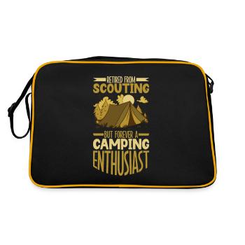 Retired Boy Scouts - Camping Enthusiast - Retro Bag - black/gold - Back