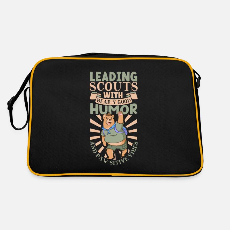 Bear - Strong humor among the scouts Retro Bag