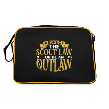 Respectez la loi scoute - Scouts - Sac Retro - noir/or - Dos