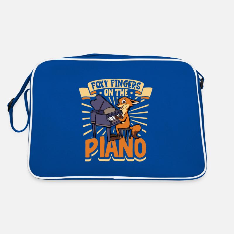 Fuchs am Piano Retro Tasche