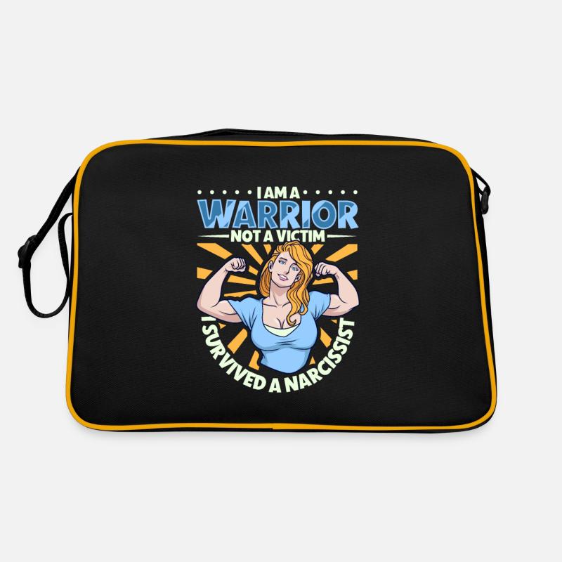 Fighter and not a victim - narcissism survivor Retro Bag