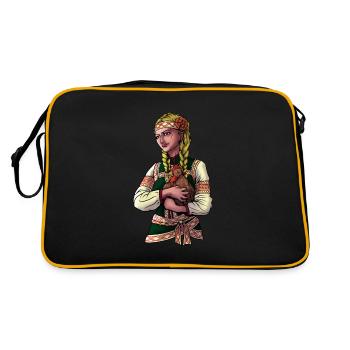 Déesse slave Mokosh - Sac Retro - noir/or - Dos