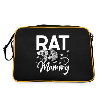 Propriétaire de rats - Maman de rat - Sac Retro - noir/or - Dos