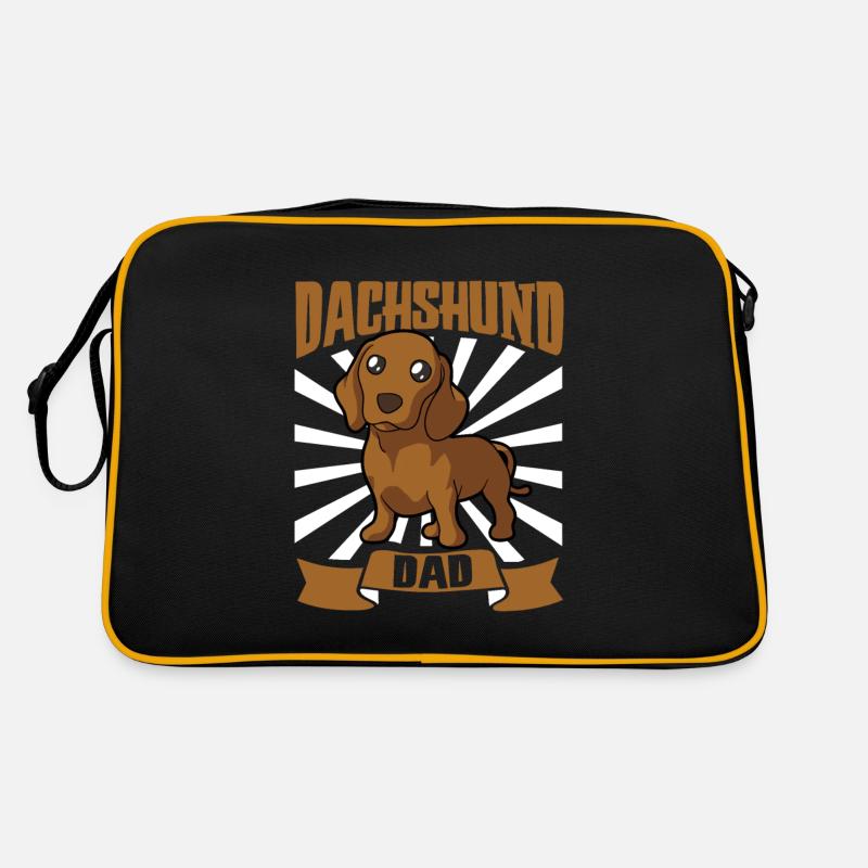 Dachshund Dad - Dackel Retro Tasche