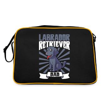 Labrador Retriever Dad - Labrador Retriever - Sac Retro - noir/or - Dos