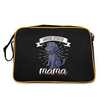 Labrador Retriever Maman - Labrador Retriever - Sac Retro - noir/or - Dos