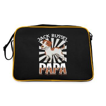 Jack Russel Papa - Jack Russel Terrier - Sac Retro - noir/or - Dos