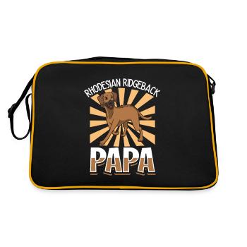 Rhodesian Ridgeback Dad - Rhodesian Ridgeback - Retro Bag - black/gold - Back