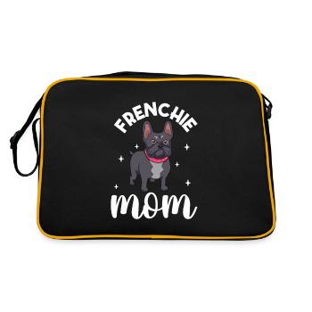 Frenchie Mom - Bouledogue français - Sac Retro - noir/or - Dos