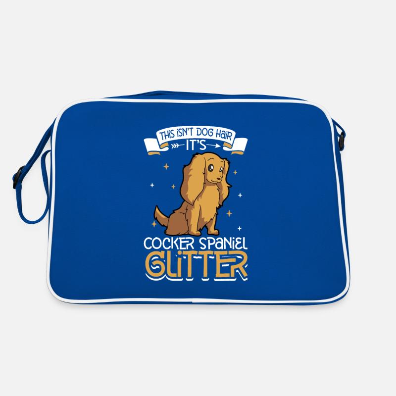 Cocker Spaniel Glitter Retro Bag