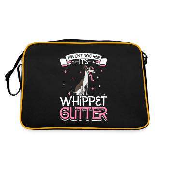 Whippet Glitter - Retro Bag - black/gold - Back