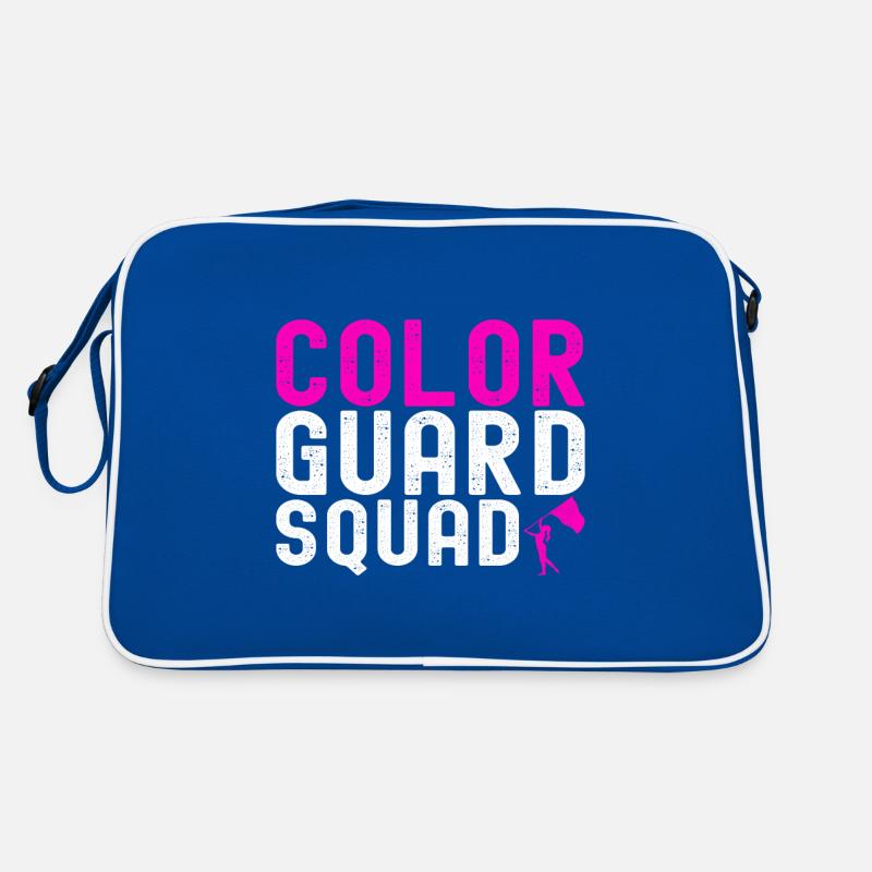 Flag Waving Marching Band Color Guard Retro Bag