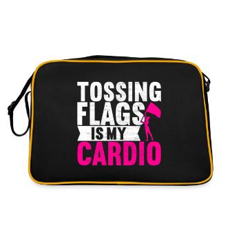 Flag Waver Fanfare Garde de couleur - Sac Retro - noir/or - Dos