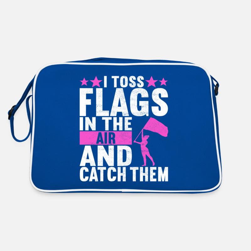 Flag Waving Marching Band Color Guard Retro Bag