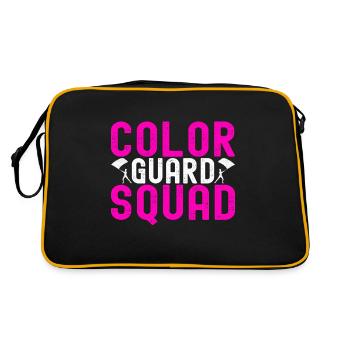 Drapeau agitant la fanfare garde de couleur - Sac Retro - noir/or - Dos