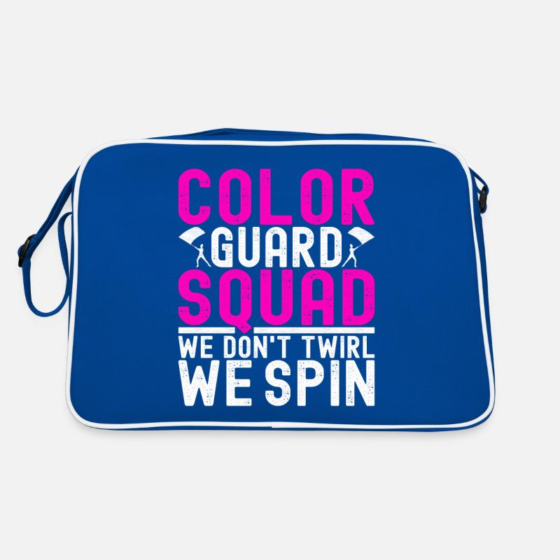 Flag Waving Marching Band Color Guard Retro Bag