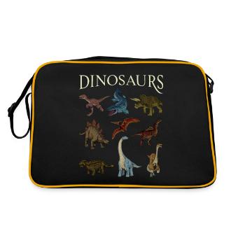 Miscellaneous Dinosaurs - Retro Bag - black/gold - Back