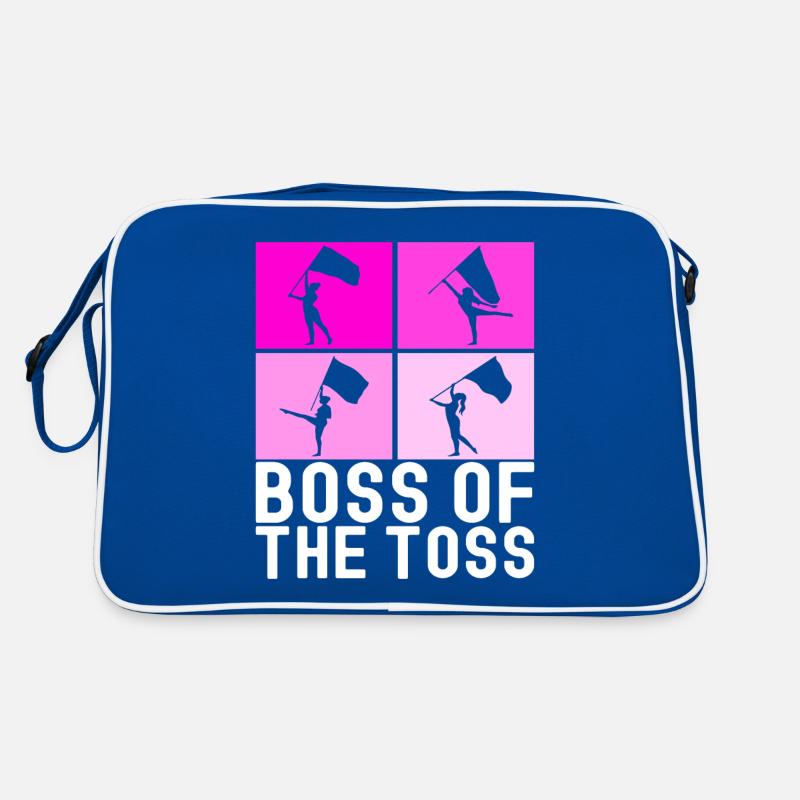 Flag Waving Marching Band Color Guard Retro Bag