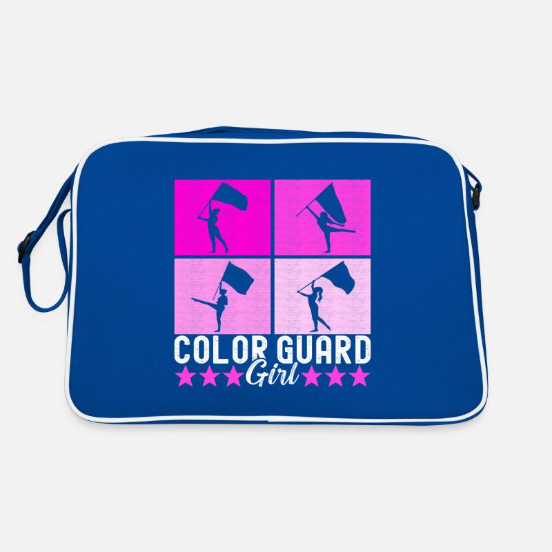 Flag Waving Marching Band Color Guard Retro Bag