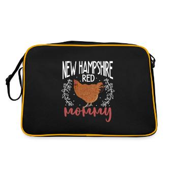 New Hampshire mom - Retro Bag - black/gold - Back