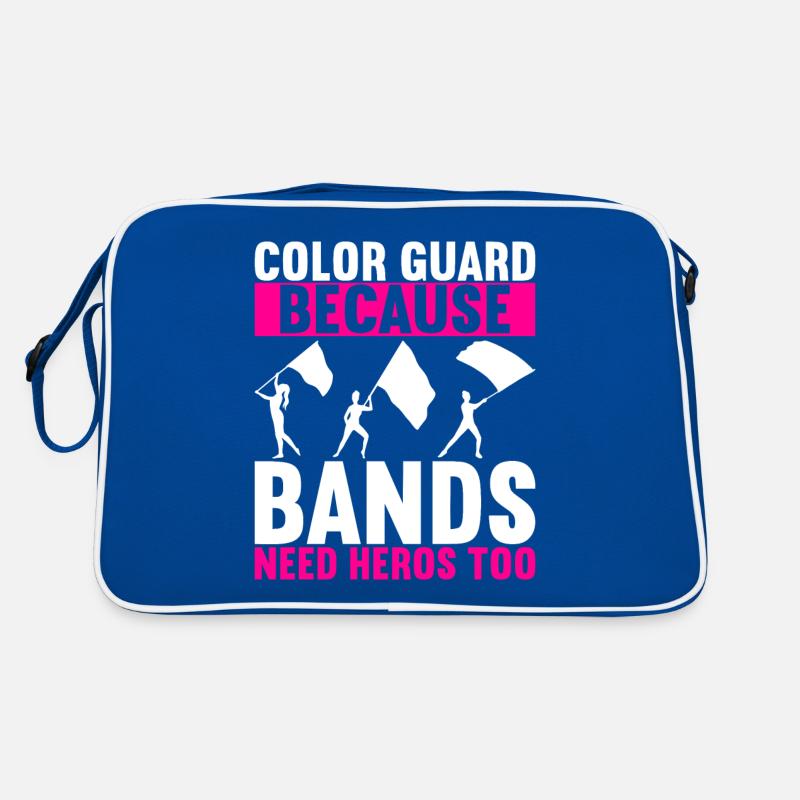 Flag Waving Marching Band Color Guard Retro Bag