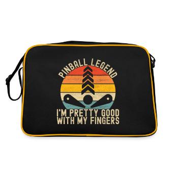 Pinball Flipper - Retro Bag - black/gold - Back