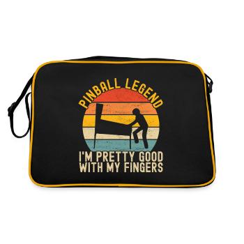 Pinball Flipper - Retro Bag - black/gold - Back