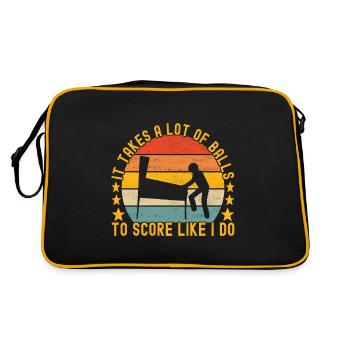 Pinball Flipper - Retro Bag - black/gold - Back