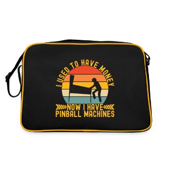 Pinball Flipper - Retro Bag - black/gold - Back