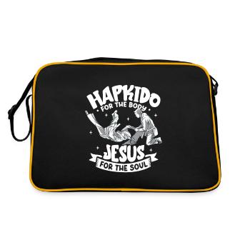 Jésus pour l'âme - Hapkido pour le corps - Sac Retro - noir/or - Dos