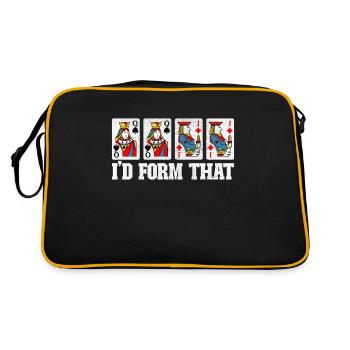 Binocular Pinochle - Retro Bag - black/gold - Back