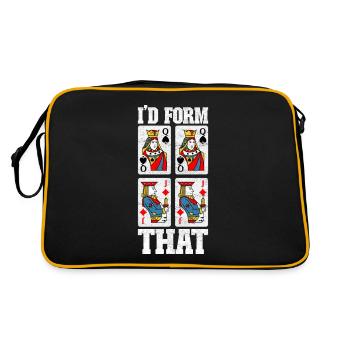 Binocular Pinochle - Retro Bag - black/gold - Back
