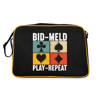 Binocular Pinochle - Retro Bag - black/gold - Back