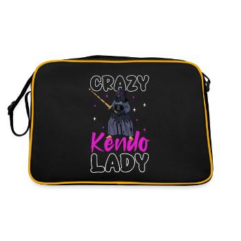 Crazy Kendo Lady - Kendo - Sac Retro - noir/or - Dos