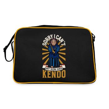 I Can't - My Son Has Kendo - Retro Bag - black/gold - Back