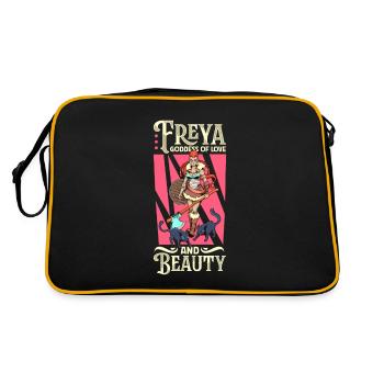 Viking Goddess of Love Freya - Retro Bag - black/gold - Back