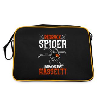 Araignée à dos rouge - Sac Retro - noir/or - Dos
