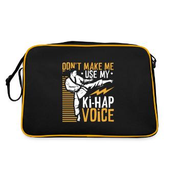 Voix de Ki Hap - Tang Soo Do - Sac Retro - noir/or - Dos