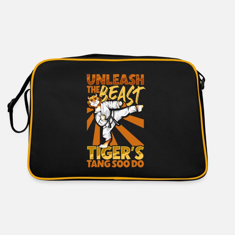 Tiger - Tang Soo Do - Retro Tasche - Schwarz/Gold
