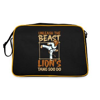 Lion - Tang Soo Do - Sac Retro - noir/or - Dos
