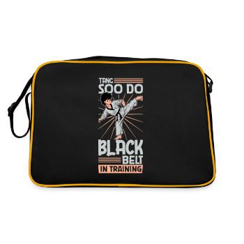 Ceinture noire à l’entraînement - Tang Soo Do - Sac Retro - noir/or - Dos