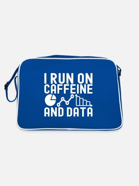 Data Science Datenanalyst - Retro Tasche - Blau/Weiß - Hinten