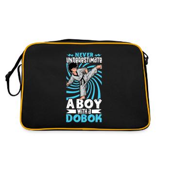 Never Underestimate the Boy in the Dobok - Tang so Do - Retro Bag - black/gold - Back