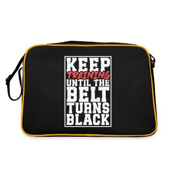 Until the Belt Turns Black - Martial Arts - Retro Bag - black/gold - Back