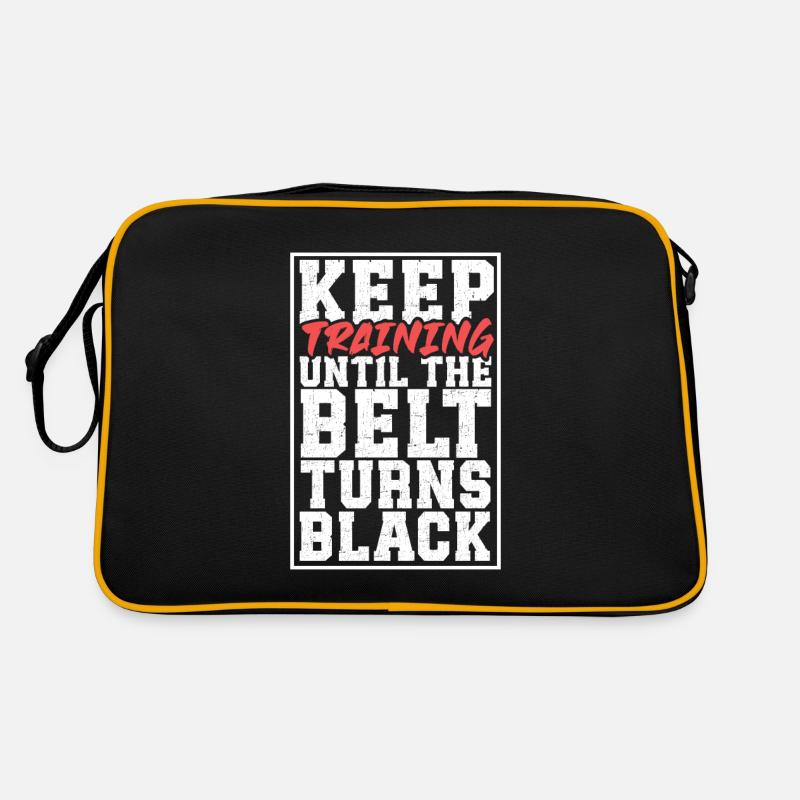 Bis der Gürtel schwarz wird - Kampfsport Retro Tasche