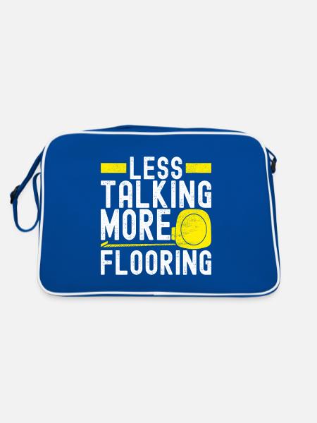 Tiler Floor Layer - Retro Bag - blue/white - Back