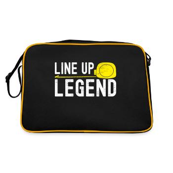 Fliesenleger Bodenleger - Retro Tasche - Schwarz/Gold - Hinten