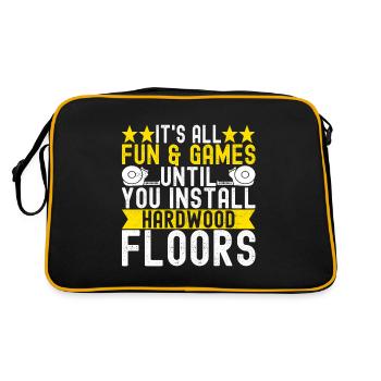 liesenleger Bodenleger - Retro Tasche - Schwarz/Gold - Hinten